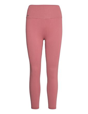 Pink Beat Ribbed Seamless Tights 7/8 Pink Aim ́n