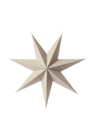 Åhléns Home Adventsstjärna HOLLY 60 cm Belysning Beige ONESIZE