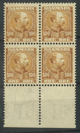 Danmark - AFA 5 i postfrisk 4-blok
