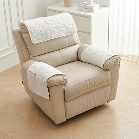 Sofapute Hodestøtte Armlene Pute 3-delt Sett Med 8-talls Oppbevaring Diverse Lomme Lenestol Armhåndkle