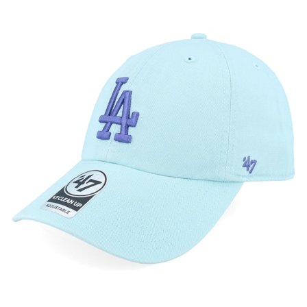 47 Brand - MLB Bleu unconstructed Casquette - Los Angeles Dodgers Clean Up Mako Dad Cap @ Hatstore