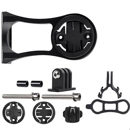 Mountain Road Bike Base Aluminiumlegering Utökad Fäste Datorhållare Cat Eye Lamphållare Säte (Svart)