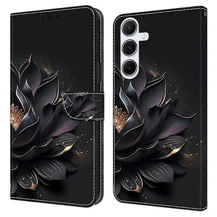 Samsung Galaxy A36 5G/A56 5G -kotelo magneettilukolla, 3D-kuvioitu nahkalompakko puhelinkotelo