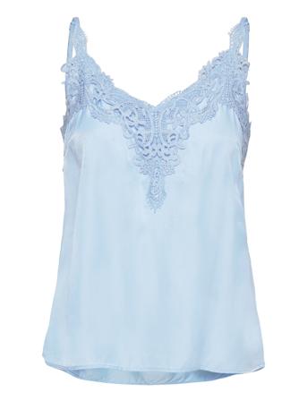 Cranna Top T-shirts & Tops Sleeveless Blå Cream*Betinget Tilbud