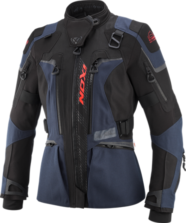 Ixon Odin Women's MC Jacket Navy/Black/Bright Red M