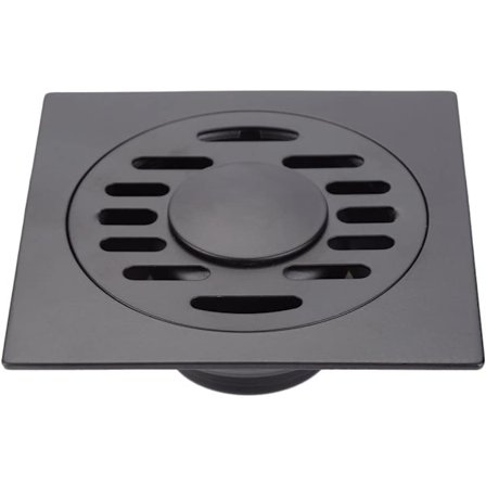 Sort - Bruseafløb Anti-lugt Rustfrit Stål Gulvafløb