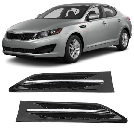 2 stk. bilsideventilationsgitter 87771 2T000 sidebeklædningsventilationsgitter trim udskiftning til KIA OPTIMA 2.0L 2.4L 2011 til 2015