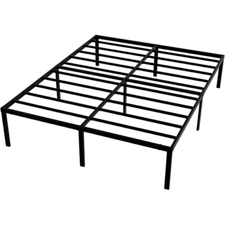 Sängram - UISEBRT - 160x200cm - Svart Metall - Modern Design - 2/3 platser