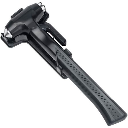 Sikkerhed Hammer Multifunktion Bil Rednings Hammer med Vinduesknuser og Glat Sikkerhedssele Cutter 3 i 1 Bil Nød Flugtværktøj Sort