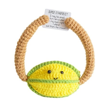 Håndlavet gør-det-selv følelsesmæssig støtte Syltet gave, hæklet sød hæklet strikkedukke, hjemmedekoration ornamentgaver