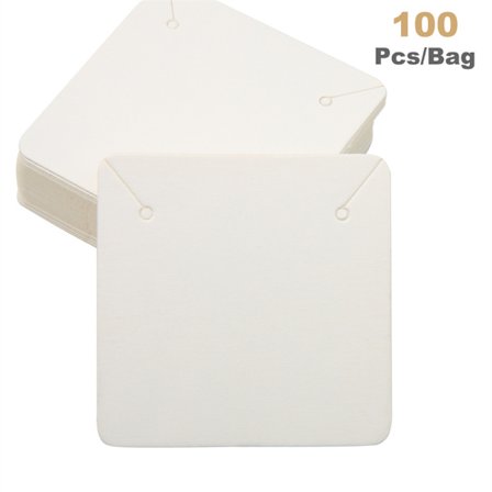 100 st/Pack Smycken Display Kort Halsband Förpackningskort