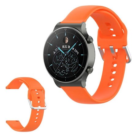 Universal comfortable silikone rem - orange Størrelse: L