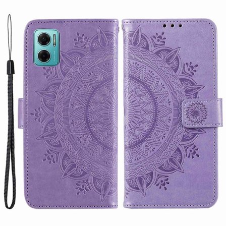 SKALO Xiaomi Redmi 10 5G Mandala Flip Cover - Lilla