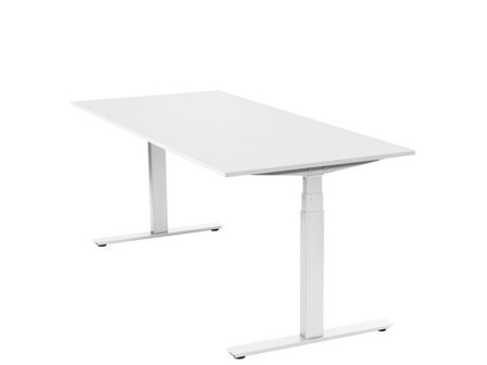 LANAB DESIGN Skrivbord EF Smart 1800x800 Vit/Vit - Lyreco - Kontorsmöbler och inredning - Bord och hurtsar - Skrivbord - Höj/sänkbar