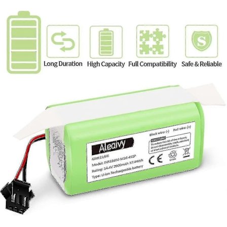 14,4V 2600mAh genopladeligt lithium-ion udskiftningsbatteri kompatibelt med Ecovacs Deebot N79s, n79, dn622, eufy Robovac 11,11s