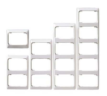 ABB 2522-100 Dekkramme innfelt IP20 2 rom, Strømbrytere & vegguttak