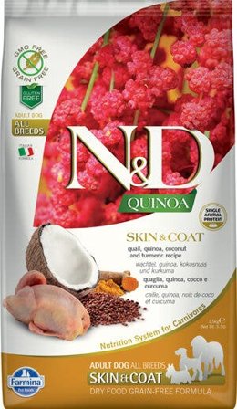Farmina Natural & Delicious All Breed Quinoa Skin & Coat Quaglia