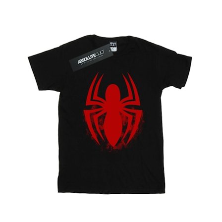 Marvel Boys Spider-Man Logo Emblem T-shirt 5-6 år Svart