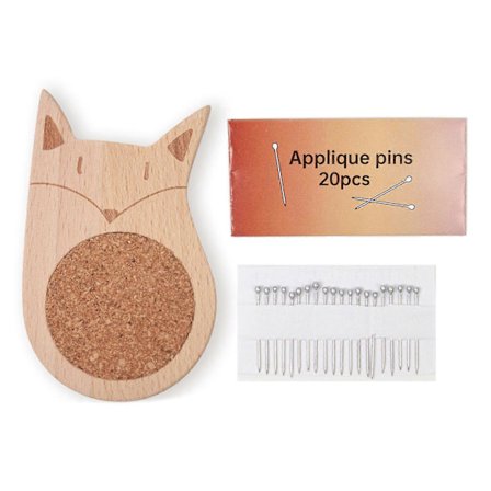 Trä Nål Kudde Sy Nål Kudde Djurform Nålhållare för Sömnad Handarbete Hantverk Trä Nål Nålhållare