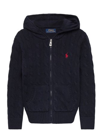 Ralph Lauren Kids | 20/2 Cotton-Ls Fz Hood-Sv-Fuz | 102-108