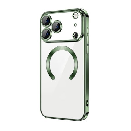 iPhone 17 PRO Cover – Metallic Cover med Magnetisk Kompatibilitet, Slankt Design - Grøn