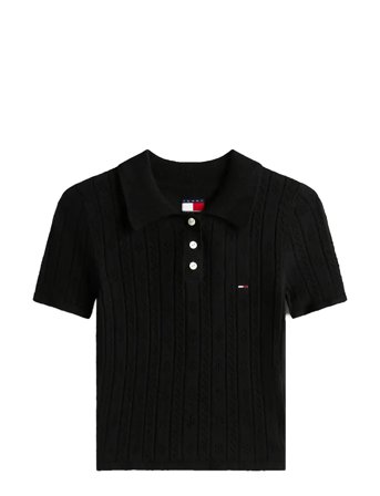 Tommy Jeans | Tjw Pointelle Polo | XXS