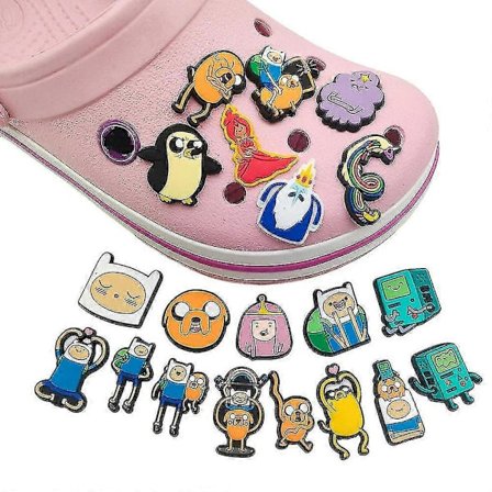 20 stk. Adventure Time Series figurer Croc sko charms til Crocs træsko sandaler dekoration tilbehør gaver