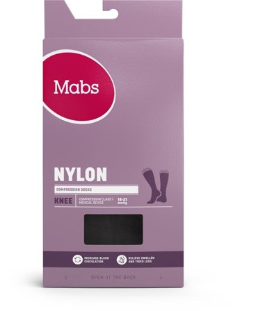 Mabs nylon knestr K1 sort S