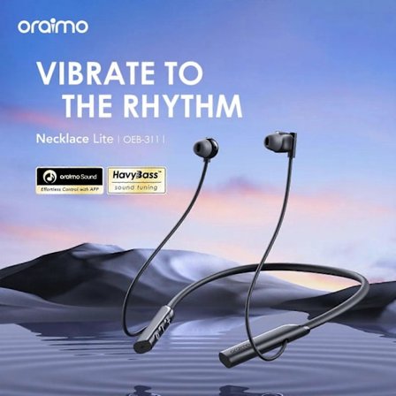 Oraimo Necklace Lite Trådlösa hörlurar med samtalsvibration