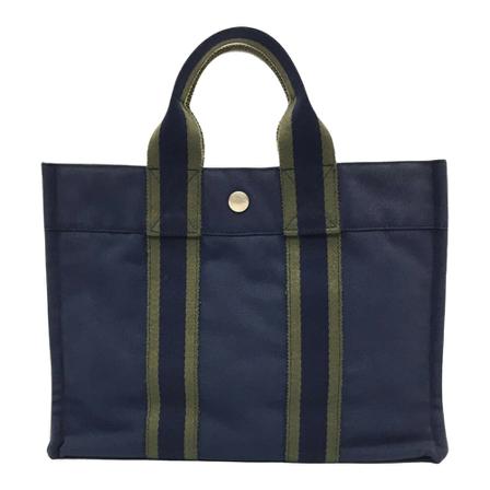 Hermès Vintage, pre-owned bag Fool toe Blauw, Dames, Maat:ONE Size,Canvas