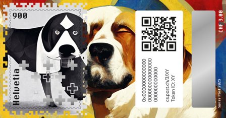 Schweiz - Emmy - Kryptofrimærke