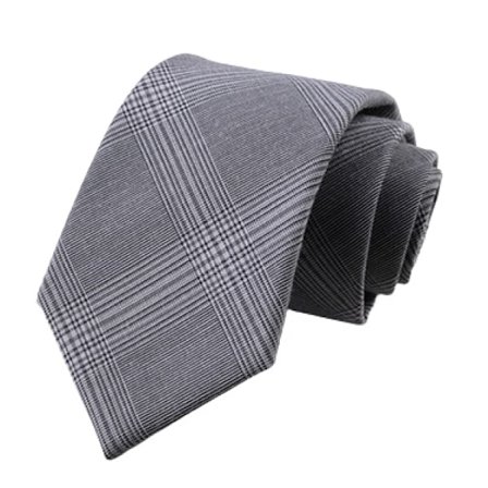 Slips för män, enfärgad slips för män, bomullsrandiga smala slipsar för