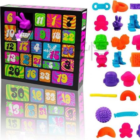 Adventskalender 2025 Børn Squishy Jule-nedtællingskalender Blind Box