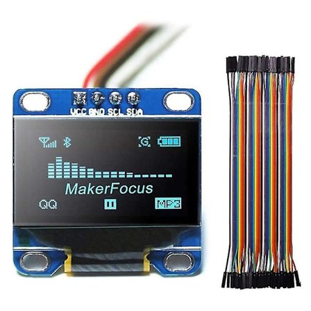 I2c Oled-skjerm 0,96 tommer Iic seriell Lcd Led-modul 128 64 for med 40 stk ledning