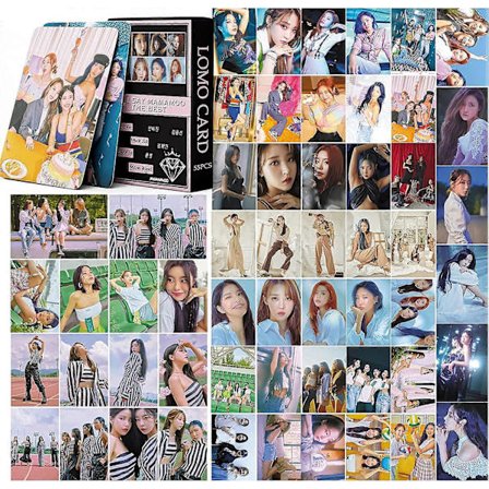 MAMAMOO LOMO-kort 55 st MAMAMOO The Best Album Foto-kort MAMAMOO I Say MAMAMOO: The Best Foto-kort Present till Fans Dotter, 2.28 x 3.24 tum, ROSA