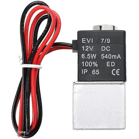 1 st 1/4 tum NPT 2-vägs normalt stängd ventil 12V pneumatisk aluminium elektrisk magnetventil db