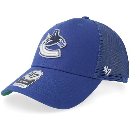 47 Brand - Azul trucker Gorra - Vancouver Canucks Branson Mvp Royal Adjustable @ Hatstore