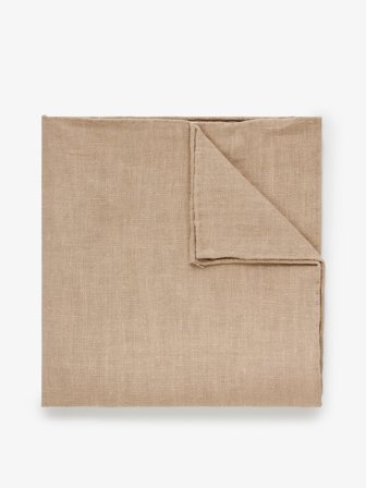 John Henric Men's Beiges Leinen Einstecktuch Size Onesize