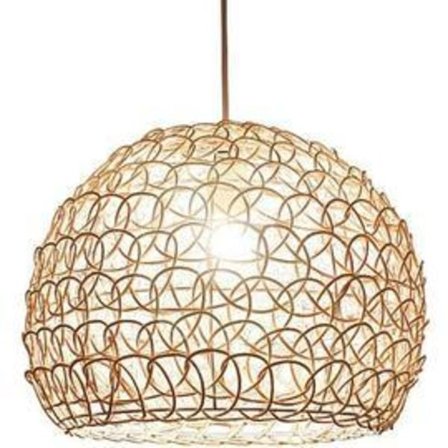 Rhafayre Lysekrone Pendel Lampe 25 Cm Landlig Retro Stil Håndvævet Rattan Hængelampe Bambus Lampeskærm Stue Soveværelse Højdejusterbar