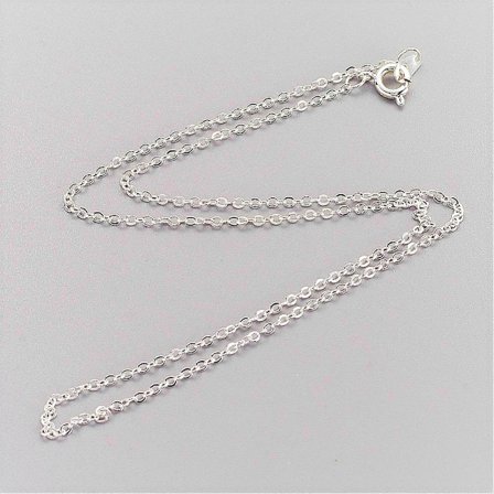 REA___5 st. nickelfria silverpläterade kedjor ,C:a 45 cm.