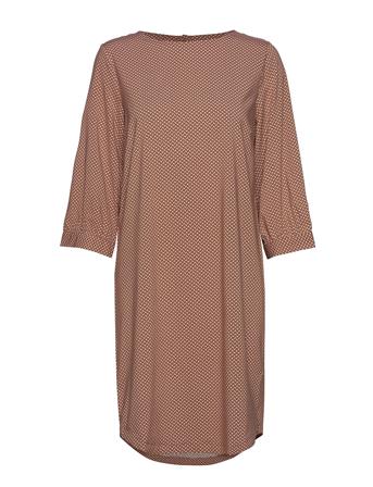Hailey 3/4 Dress Printed Brown Soft Rebels