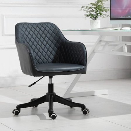 Rootz Massage Kontorstol - Grå - Læder, Skum, Nylon - 21,65 cm x 25,59 cm x 31,1 cm