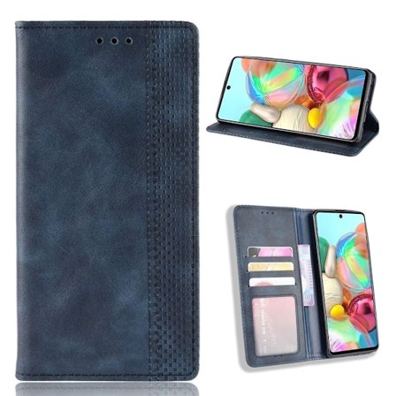 Bofink Vintage läder Samsung Galaxy Note 10 Lite fodral - Blå