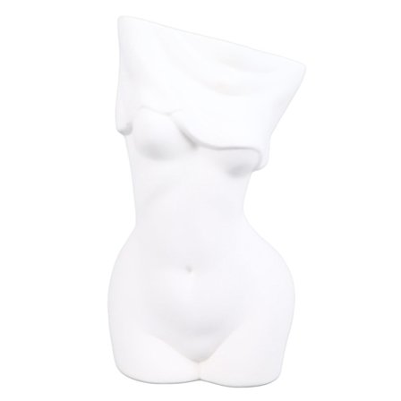 Kvinnlig kropp Vas Keramik Modern Dekorativ Kvinnlig Kurva Blomvas för Sovrum Vardagsrum Badrum Kontor Bord