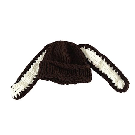 2023 Forældre-Barn Hue Sød Lang Kanin Ørehue Strikket hætte med hætte til børn/voksne Vinterhue til udendørs aktiviteter