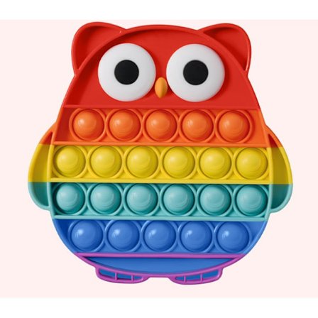 Silikon Push Bubble Sansespiel, Slitesterk i Flere Farger for Anti-S