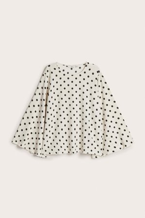 Kappahl | Topp med vide ermer | Offwhite
