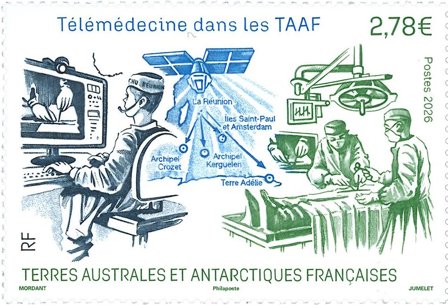 Fransk Antarktis - Telemedicin - Postfrisk frimærke