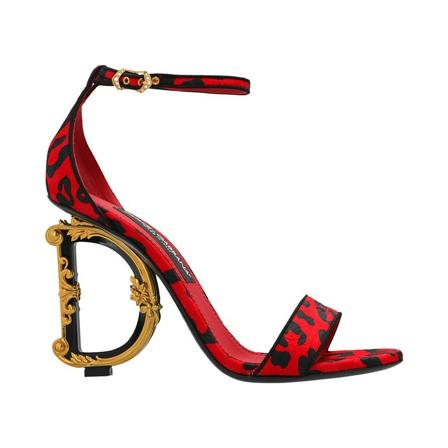 Dolce & Gabbana, High Heel Sandals Rood, Dames, Maat:39 EU