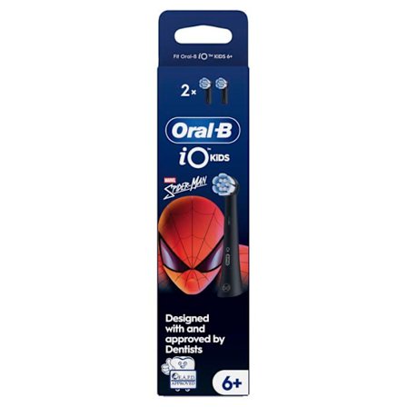 Barns tandborsthuvud - Oral-B - iO Kids Spiderman - Pack om 4 - Extra mjuk - Nylonborst